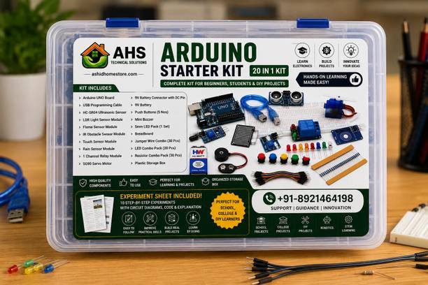 arduino AHS- UNO STARTER KIT 20 IN ONE Educational Electronic Hobby Kit