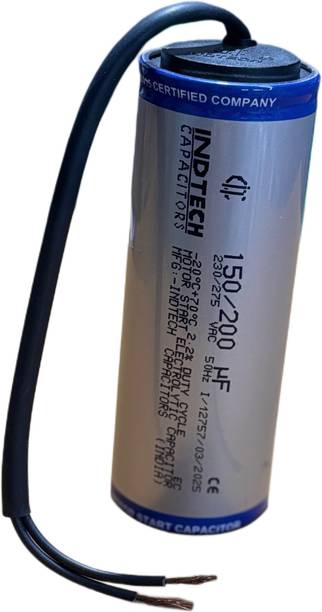INDTECH 150X200 MFD/220/275V 45X125 Starting Capacitors Electronic Components Electronic Hobby Kit