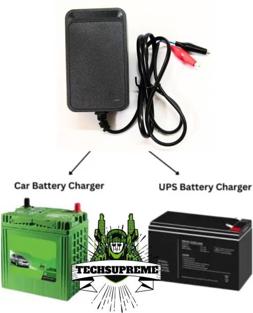 TechSupreme 12 volt 7.5 Amp Clip Battery Charger Science Project Electronic Components Electronic Hobby Kit