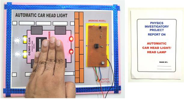 ONTEX ELECTRONICS Automatic Car Headlight and Headlamp Physics Investigatory Project Educational Electronic Hobby Kit