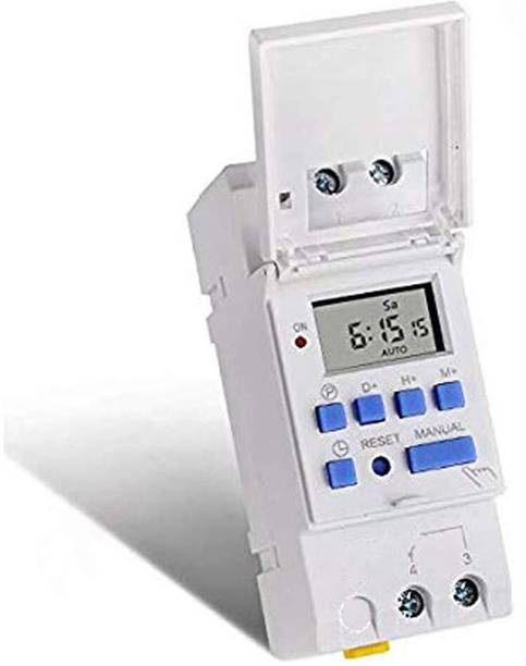 Quick Sense Digital DIN Rail Programmable Weekly Time Switch LCD Timer Controller 220V Programmable Electronic Timer Switch