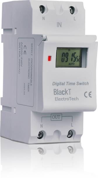 Blackt Electrotech BT41D2 Digital Programmable Automatic Timer Switch For Lights,Heating,Industrial Programmable Electronic Timer Switch