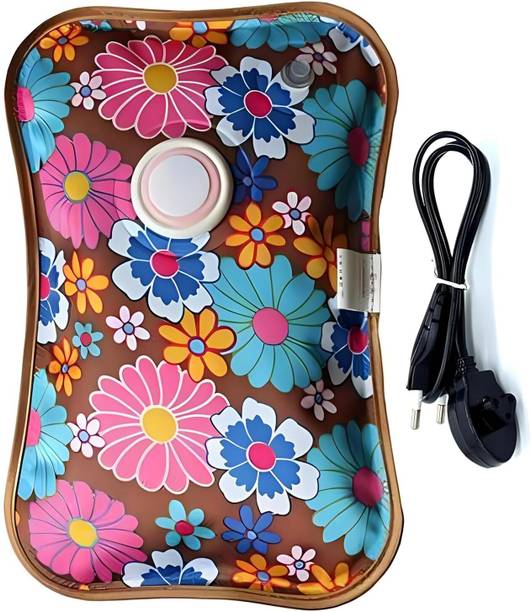 Da Novira Electric PVC Hot Water Bag with Pocket for Winters/Pain Relief & Heat Therapy Electrical 1 L Hot Water Bag