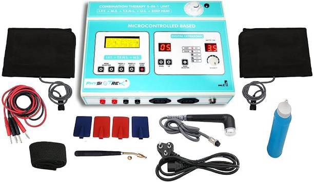 PHYSIOTREX Physiotherapy Equipments Electrotherapy Machines 5 in 1 Combination ELECTROTHERAPY Electrotherapy Device