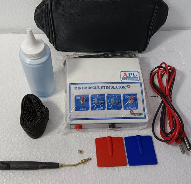 APL Mini Muscle Stimulator/EMS Galvanic & Faradic Mode Electro-Physiotherapy Machine Muscle Stimulator Machine for Physiotherapy Muscle Stimulator Machine Electrotherapy Device