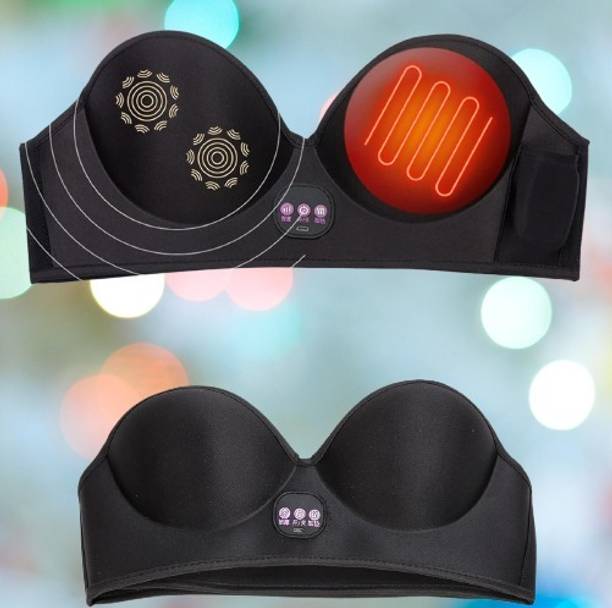 MICRO BELIEVE Wearable Bra for Women with 3 Heat & Vibration Modes Electric Bra