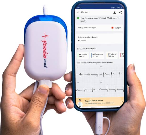 Sunfox Technologies Spandan Pro Portable ecg device Electrotherapy Device