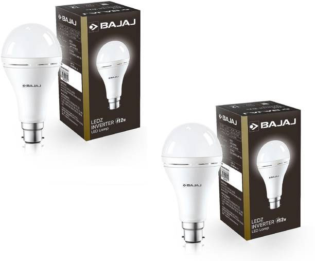BAJAJ 12W B22 LED PACK OF-02 8 hrs Bulb Emergency Light