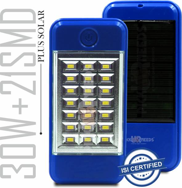 Pick Ur Needs Rechargeable Mini Emergency Light Dual Mode Solar + USB Charge 21 Big SMD LED 5 hrs Lantern Emergency Light