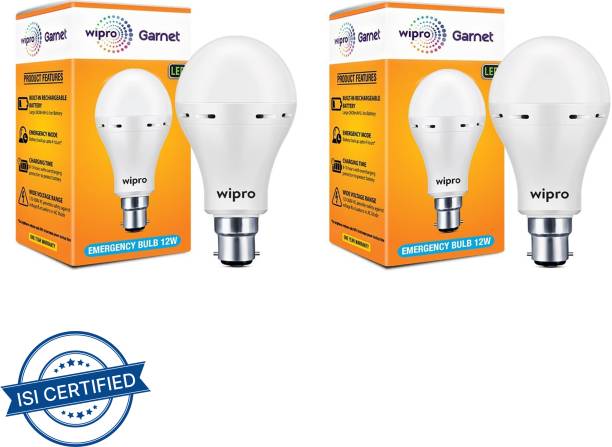 Wipro Garnet 12W Invertor LED 4 hours Bulb Emergency Light