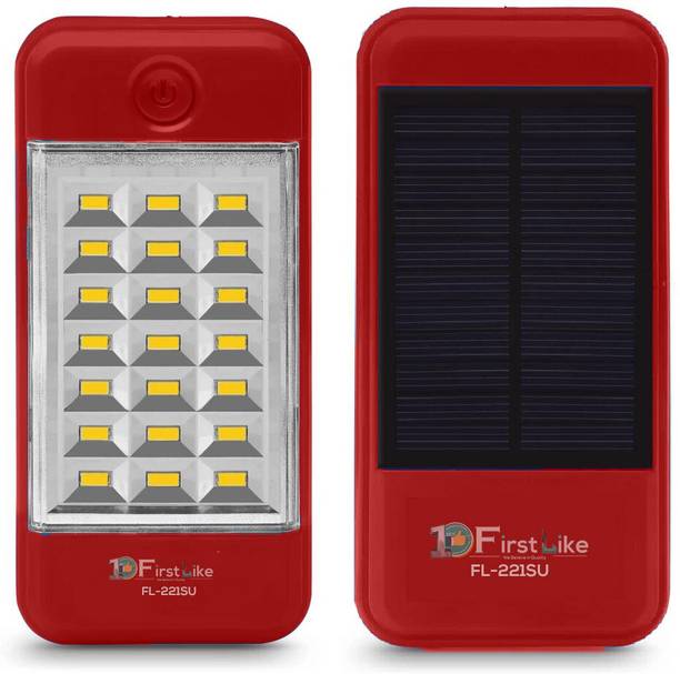 VR Bright Lite Usb Mobile Power Bank Cum 21 Led Light Rechargeable Solar-VRBL193 6 hrs Flood Lamp Emergency Light