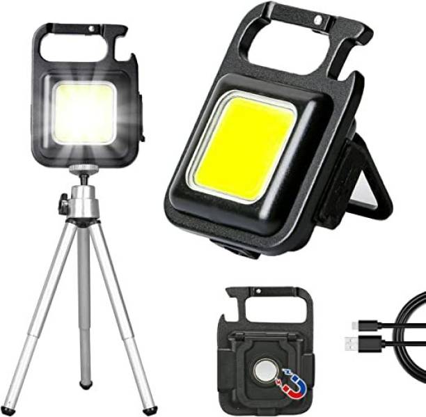 AWAZTRADERS WITH LOGO Magnetic Base and Folding Bracket Mini 30 Cob 500 lumens Rechargeable 6 hrs Torch Emergency Light
