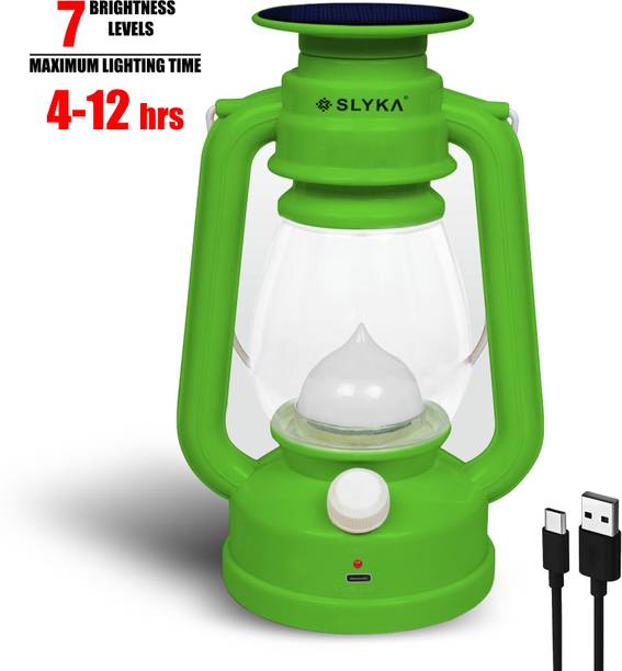 SLYKA Rechargeable Solar with 1st Step Night Lamp 4 hrs Lantern Emergency Light
