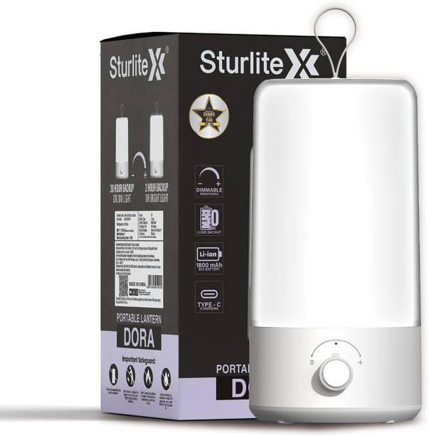 Sturlite Dora 22W LED Portable Lantern| 1800mAh Rechargeable Li-ion Battery 30 hrs Lantern Emergency Light