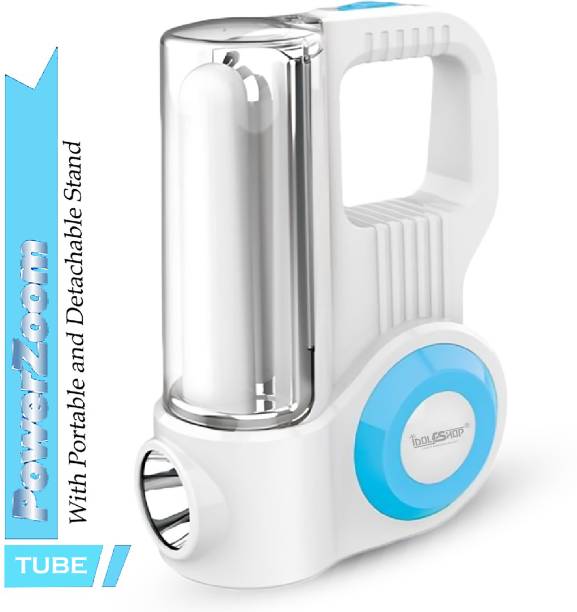 iDOLESHOP Portable High Power Tube + Led Torch With Detachable Charging Cord Rechargeable 6 hrs Lantern Emergency Light