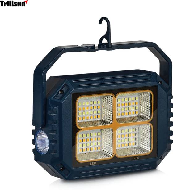 Trillsun Portable Solar System with Mult-function Lighting mode Rechargeable 4 hrs Flood Lamp Emergency Light
