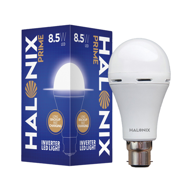 HALONIX Led rechargeable emergency led light 8.5W B22 Cool White bulb 4 hours Bulb Emergency Light