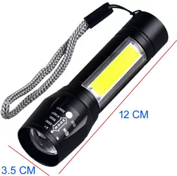 Small Sun Rechargeable high power LED waterproof flash light torch 3 hrs Torch Emergency Light