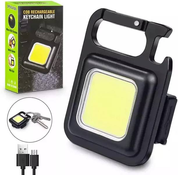 ZiniQX Keychain Mini LED Light Portable Rechargeable Emergency Light 4 hrs Torch Emergency Light