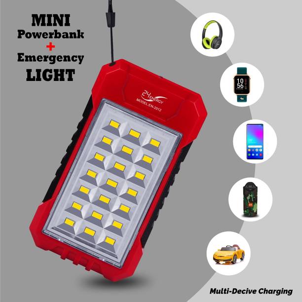 24 ENERGY Power Bank Cum 21 Hi-Bright LED Rechargeable Solar Light 5 hrs Lantern Emergency Light