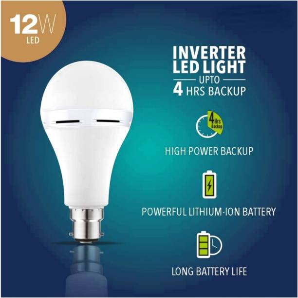 Alfa Bright Emergency rechargebal inverter bulb 12wt up to 4 HRS battery backup 4 hrs Bulb Emergency Light