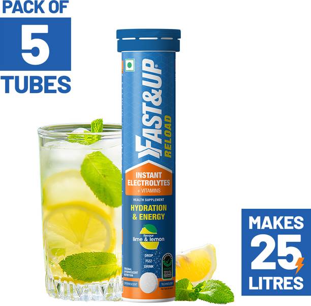 FAST&UP Electrolytes For Hydration With Instant Energy Formula-Effervescent Tablets Hydration Drink