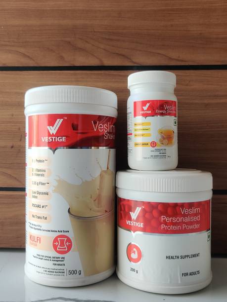 Vestige FAST WEIGHT LOSS COMBO KULFI SHAKE PROTEIN POWDER 200GM AFRESH LEMON ENERGY Nutrition Drink