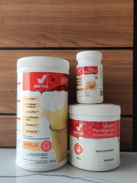 Vestige FAST WEIGHT LOSS COMBO VANILLASHAKE PROTEIN POWDER 200GM AFRESH GINGER Nutrition Drink