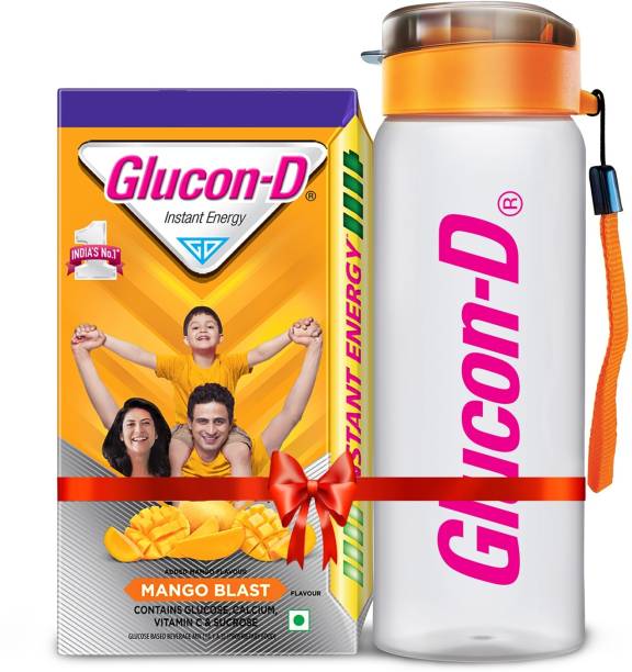 GLUCON-D Mango Blast Glucose Powder with Sipper, Refill Energy Drink