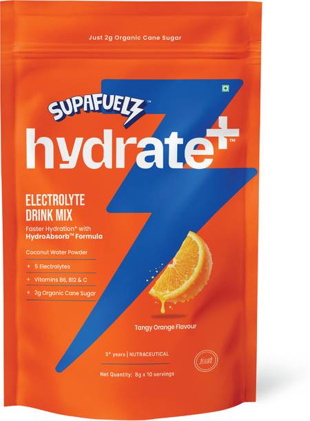 Supafuelz Hydrate+ Kids Mix | 5 Electrolytes + 3 Vitamins | 10 Sachets Hydration Drink