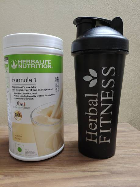 HERBALIFE Formula 1 Nutritional Shake Vanilla 500g With 700 Ml Gym Shaker cup Energy Drink