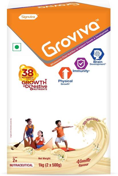 groviva Wholesome Child Nutrition for Growth & Development - (2 x 500g) BIB Nutrition Drink