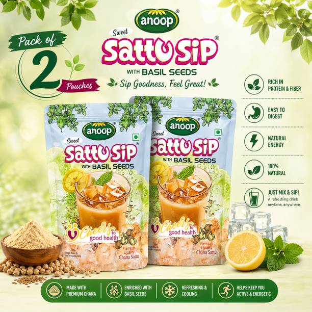 Anoop Sattu Sweet with Basil Seed |Protein Rich|Diet friendly|Natural Body Coolant| Sports Drink