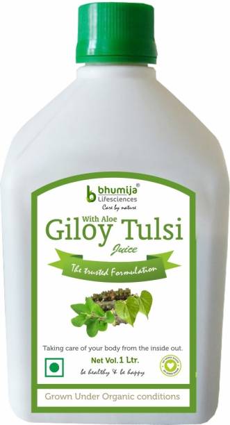 Bhumija Lifesciences Giloy Tulsi Juice (Sugar Free) Energy Drink