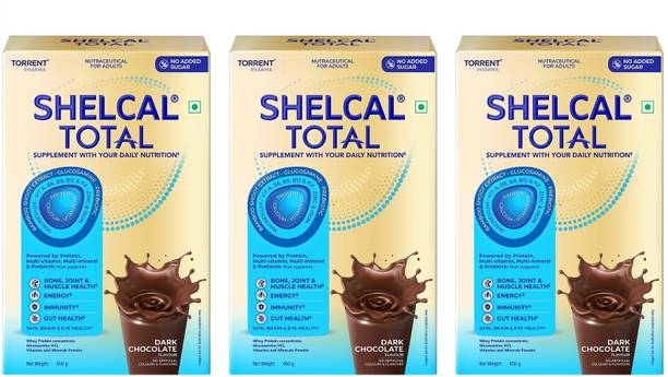 Shelcal TOTAL Powered by Protein, Multi-Vitamin, Multi-Mineral, Prebiotic Nutrition Drink