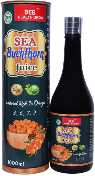 DEB HEALTH GROW SEA BUCKTHORN JUICE PREMIUM QUALITY NATURAL RICH IN OMEGA 3.6.7.9 Energy Drink