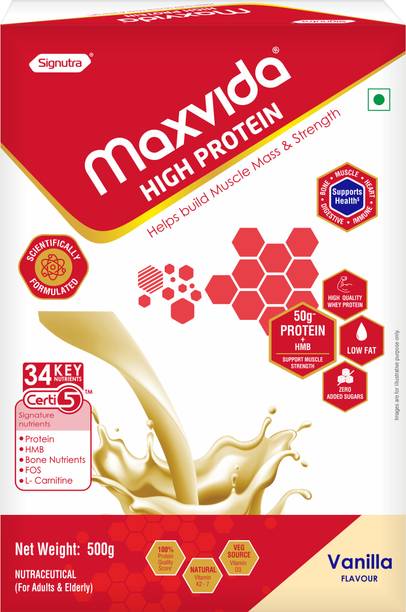 Maxvida High Protein to help build Muscle mass and strength in Adults & Elderly Nutrition Drink