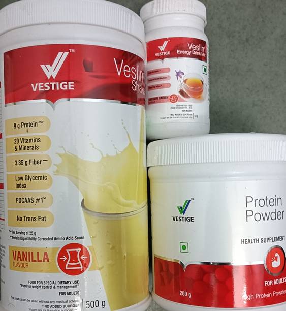 Vestige Shake-Veslim Venilla Shake 500g Energy Sport Drink Mix Kasmiri Khawa Nutrition Drink