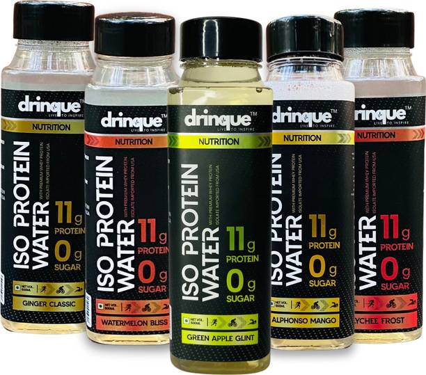 drinque Iso Protein Water| 11g Whey Isolate Protein| 7g Fiber| 0 Sugar| Tasty & Healthy Nutrition Drink