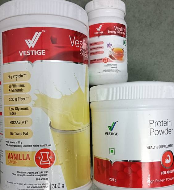 Vestige Veslim Venilla Shake 500g Energy Sport Drink Mix Kasmiri Khawa,Protein Powder Nutrition Drink
