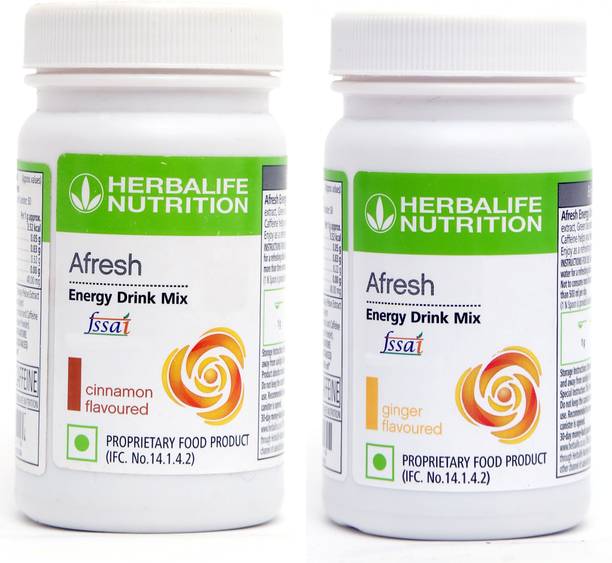 Herbal Nutrition Life Afresh Energy Drink - Cinnamon Flavor & Ginger Flavor For Weight Loss | Energy Drink