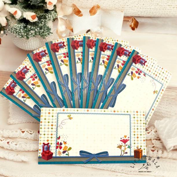 LIFAFEWALA Latest Kids Envelopes in 3 Fold Colorful Design for Gifting,Parties,Festivals| Envelopes