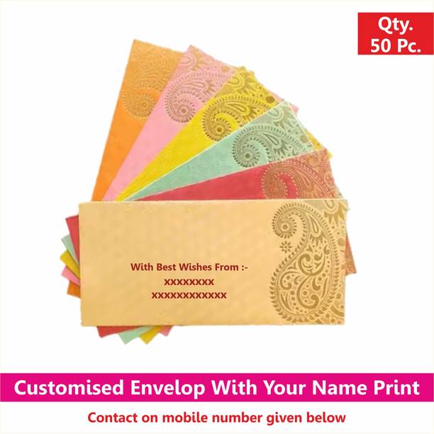 MIRORO Personalized Name Print Money Gift Envelops Envelopes