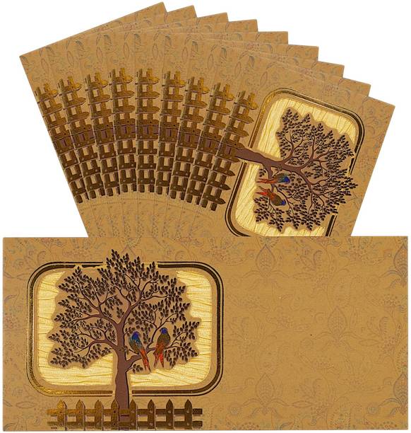 LIFAFEWALA Umbrella Design With Satin Pasted Window Sagan Lifafa & Money for Gifting Cash | Envelopes