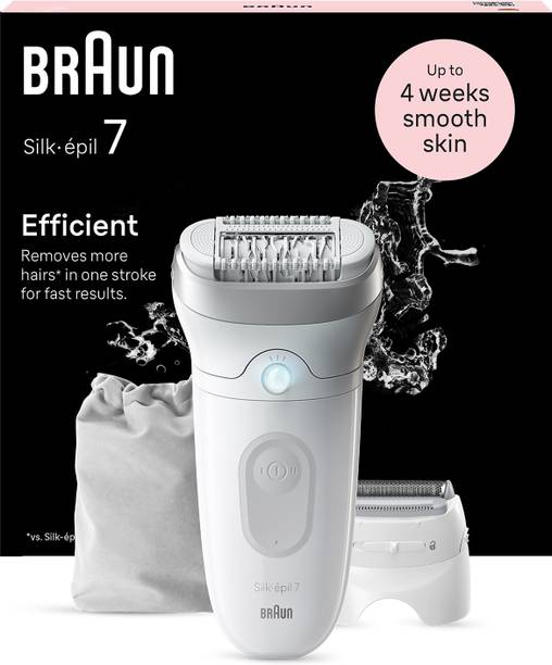 Braun Silk-epil 7-041, Epilator for women, Shaver & Trimmer head included Cordless Epilator