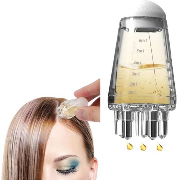 GOPINATH AUTOLINK Hair Oil Applicator Comb, Smooth Root Comb Applicator Bottle For Scalp Oil Cordless Epilator