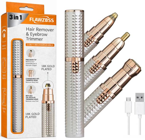 BIY ENTERPRISE Electric 3 IN 1 Eyebrow Trimer for Women, Upper lips, Eyebrow, nose trimmer men IPL Laser Hair Remover