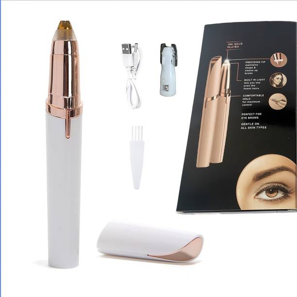 WOONK Facial Hair Removal Machine | Eyebrow Trimmer | 1 Year Warranty | 2 In 1 Trimmer Cordless Epilator