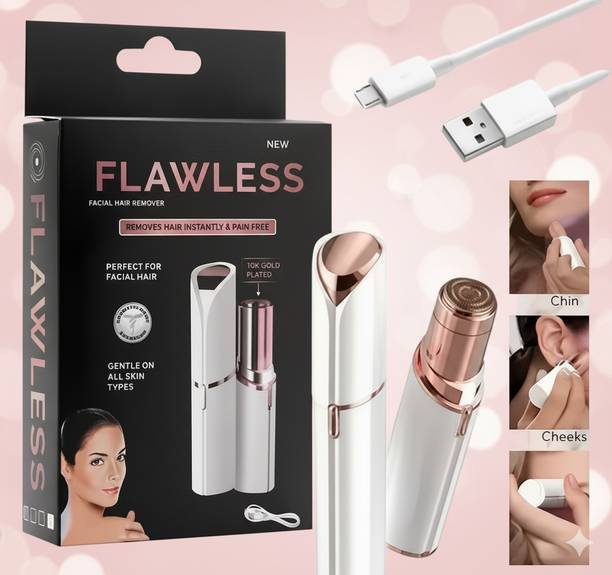 Online mega mart Women’s USB Flawless Facial Hair Remover – Painless & Gentle Cordless Epilator