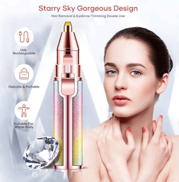 Parthstylemart Glitter Lipstick Facial Hair Removal for Women Cordless Epilator